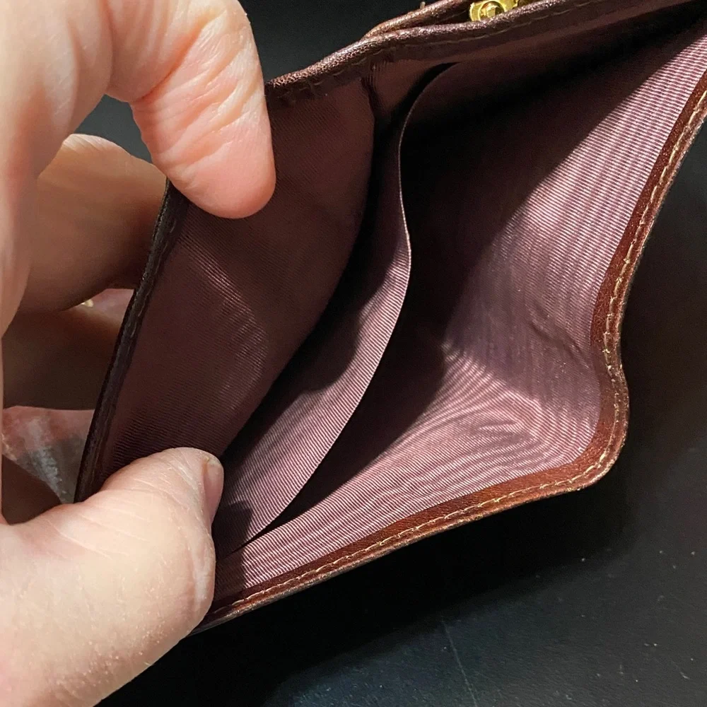 Vintage Bosca Brown full grain hide Leather Wallet